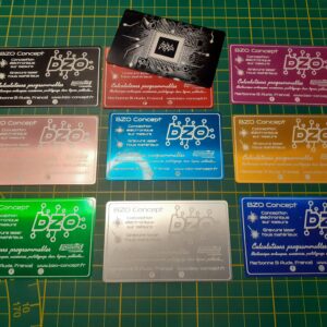 Lots de cartes de visite personnalisées